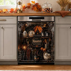 Halloween Dishwasher Magnet Cover Waterproof Appliance Magnetic Panel Reusable Kitchen Decor for Fridge Washer Door