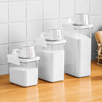 Kitchen Storage Food Organizer Wall Mounted Dry Food Cereal Dispenser Snack Grain Plastic Storage Container Box Rack for Home