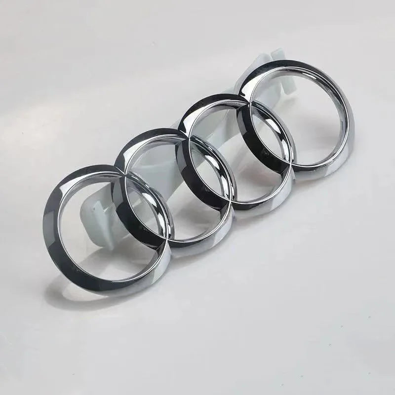 Audi 4 Ring ABS Car Hood Front Bonnet Grill Rear Trunk Emblem Logo Badge Sticker For A3 A4 A5 A6 A7 Q2 Q3 Q5 Q8 TT