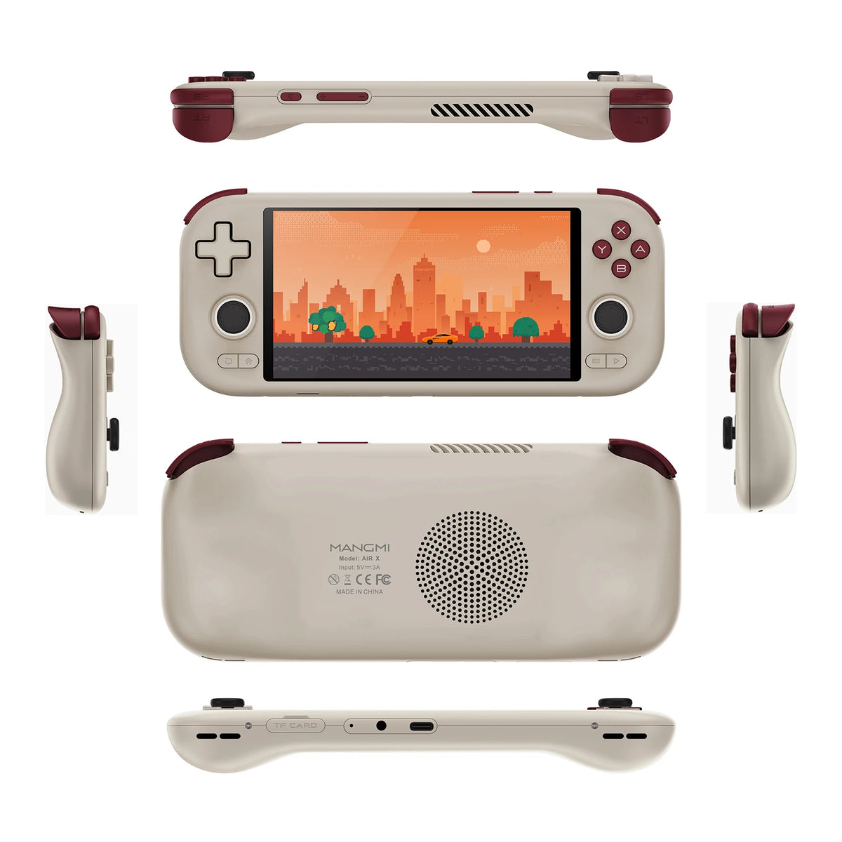 AMPOWN MANGMI AIR X Handheld Game Players Console 5.5'' IPS 1080P Touch Screen Android 14 Portable Retro Video Game Joystick