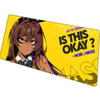 Computer Desk Mat Anime Girl Leather Mouse Pad Kawaii Office Extended Mousepad Gaming Accessories Non-slip HD Printing Carpet