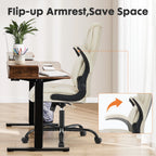 MCQ Ergonomic PU Leather Gaming Office Chair with Flip-up Armrest Swivel Rolling Adjustable Racing Chair For Office Furniture