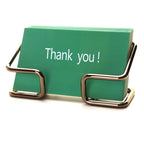 1pc Office Desk Card Holder, Cute Golden Card Storage Box, And Male And Female Office Desk Accessories,stainless steel material.