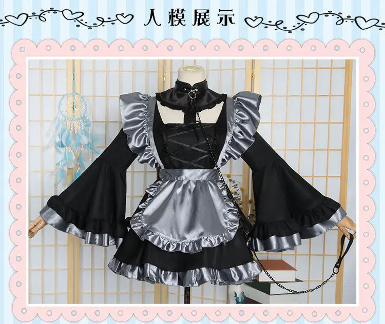 Anime My Dress Up Darling Marin Kitagawa Cosplay Costume Maid Cosplay Dress Halloween Kitagawa Marin Kuroe Shizuku Full Set
