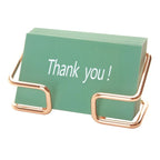 1pc Office Desk Card Holder, Cute Golden Card Storage Box, And Male And Female Office Desk Accessories,stainless steel material.