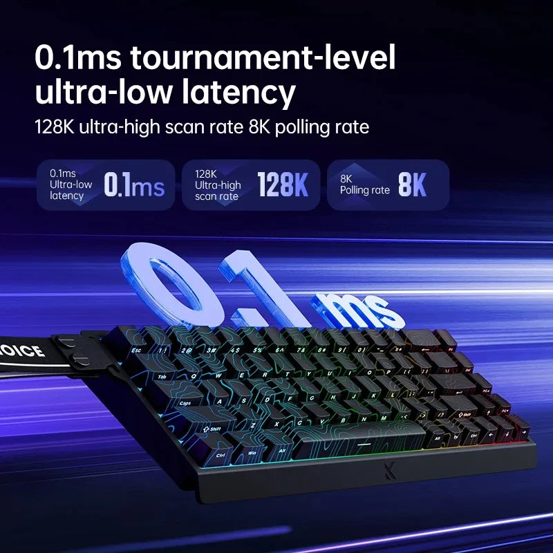 MCHOSE ACE 68 Magnetic Switch Gaming Keyboard Hall Effect Rapid Trigger Programmable RGB 8K Hz DKS/MT/TGL/RS/SOCD Keyboard ﻿
