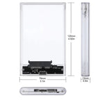 USB 3.0 HDD Enclosure 2.5inch SATA SSD Hard Drive Case with 5Gbps Transfer Speed Mobile External Housing Harddisk Boxs Cable