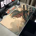 Gaming Mouse Pad Gamer Home Computer Accessories Cool One Piece Roronoa Zoro Mousepad XXL Keyboard Pad Non-Slip Office Mouse Mat