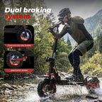 iScooter iX5s Electric Scooter 15Ah 1000W Powerful Kick Scooter Anti-skid Off Road Pneumatic Tire 65km Range 45km/h eScooter