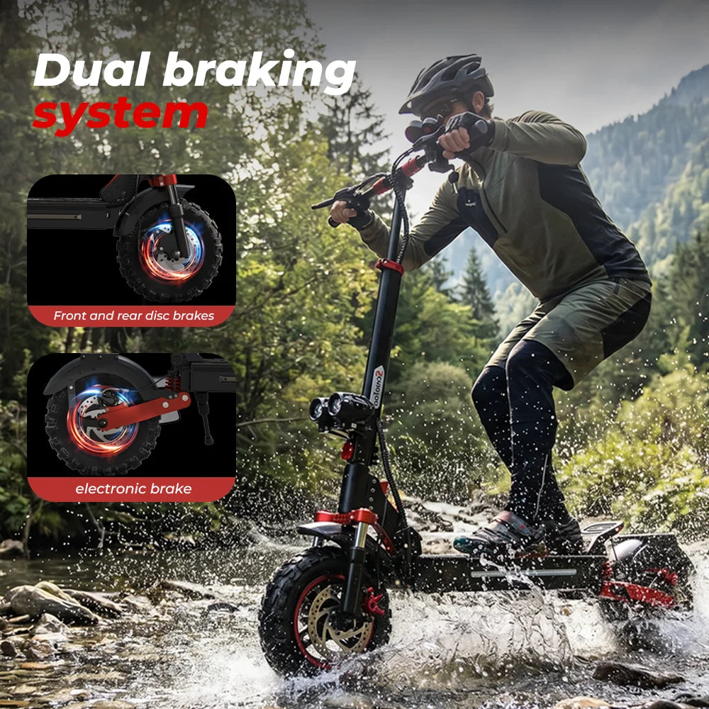 iScooter iX5s Electric Scooter 15Ah 1000W Powerful Kick Scooter Anti-skid Off Road Pneumatic Tire 65km Range 45km/h eScooter