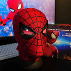 In Stock Miles Spider-Man 1:1 Scale Electronic Mask With Moving Glowing Eyes Ring Control Cosplay Toy Gift For Boys Gift