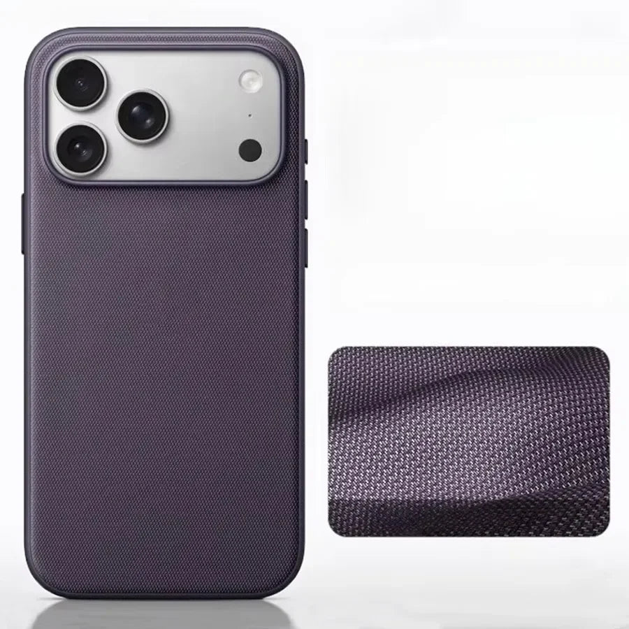 Original Technology Woven Magnetic Case For iPhone 18 17 16 15 14 13 Pro Max Fundas For Magsafe Wireless Charger Official Cover