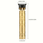 Rechargeable Mens T9 Carving Hair Clipper Vintage Portable USB Cleaning Barber Professional Hair Cutting Machine Beard Trimmer