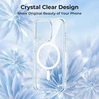 Original Magnetic Clear Case for iPhone 18 17 16 15 14 13 12 11 Pro Max 12 13 mini Funda for Magsafe Silicone Transparent Cover