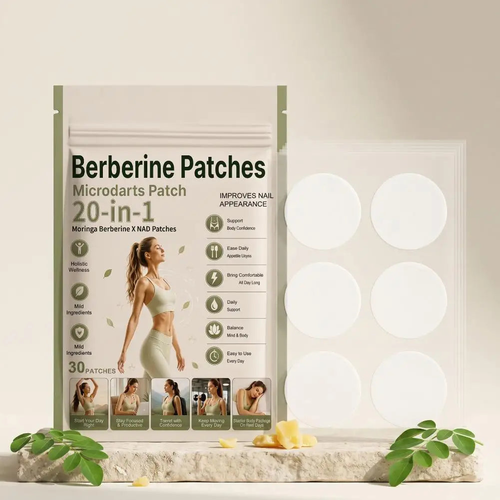 Moringa X NAD Patches Berberine Support Patch Skin Friendly Daily Wellness Body Care Patches