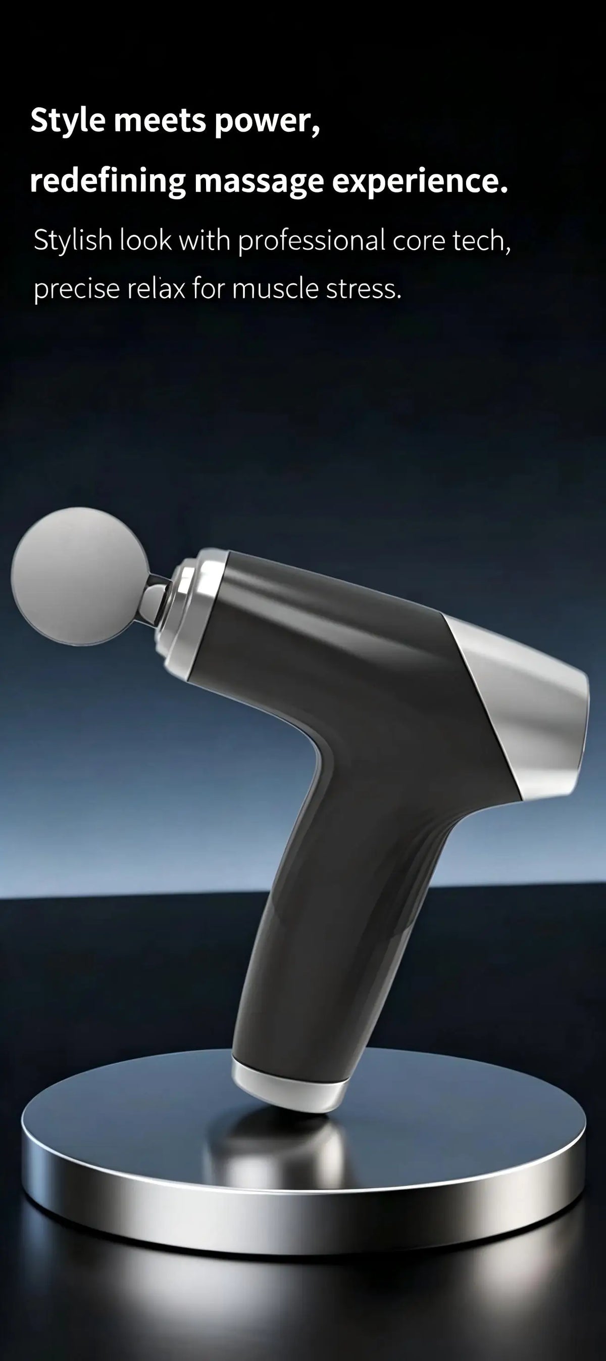 Mini Massage Gun with 4 Replaceable Massage Head Powerful Muscle Massager for Relaxation Deep Tissue Percussion Massage Machine