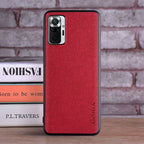 Case for Xiaomi Redmi Note 10 Pro 10S 4G 5G coque Luxury textile Leather soft phone cover for redmi note 10 pro case funda capa