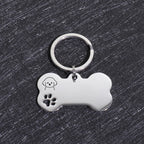 Custom Name Dog Tags Personalized Text Dog ID Tag Bone Shaped Stainless Steel Laser Engraving Anti-lost Customized Pets ID Tag