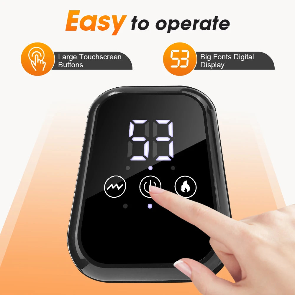 Enlarge Electric Heating Shoulder and Knee Massager 3 Levels Electric Vibration Muscle Relax Belt For Arm Muscle