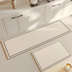 Kitchen Mat: Household Water- and Oil-Absorbent Dining Room Mat—Minimalist, Non-Slip Diatomaceous Earth Mat