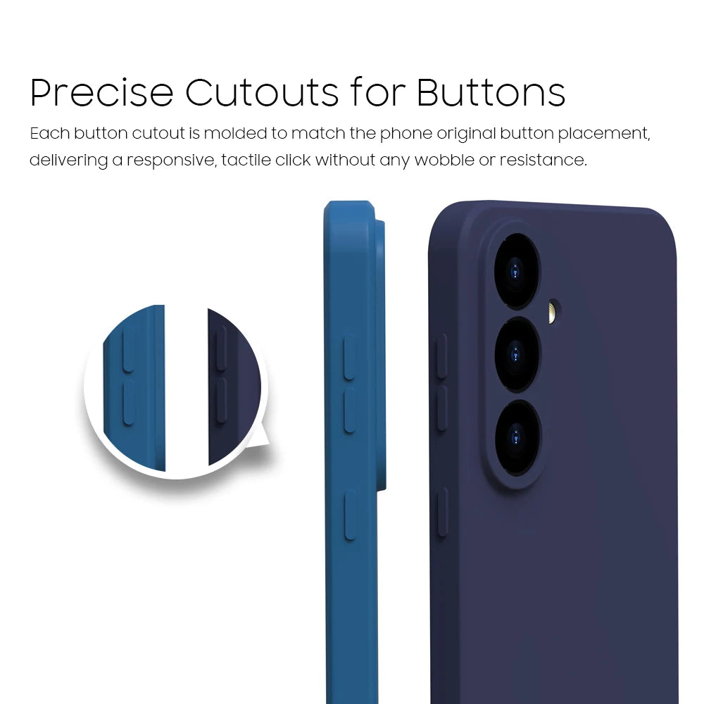 For Samsung Galaxy S26 S25 S24 S23 Ultra Plus FE A57 A37 A17 A56 A36 A16 A55 A35 A15 Case Liquid Silicone Phone Back Cover Funda