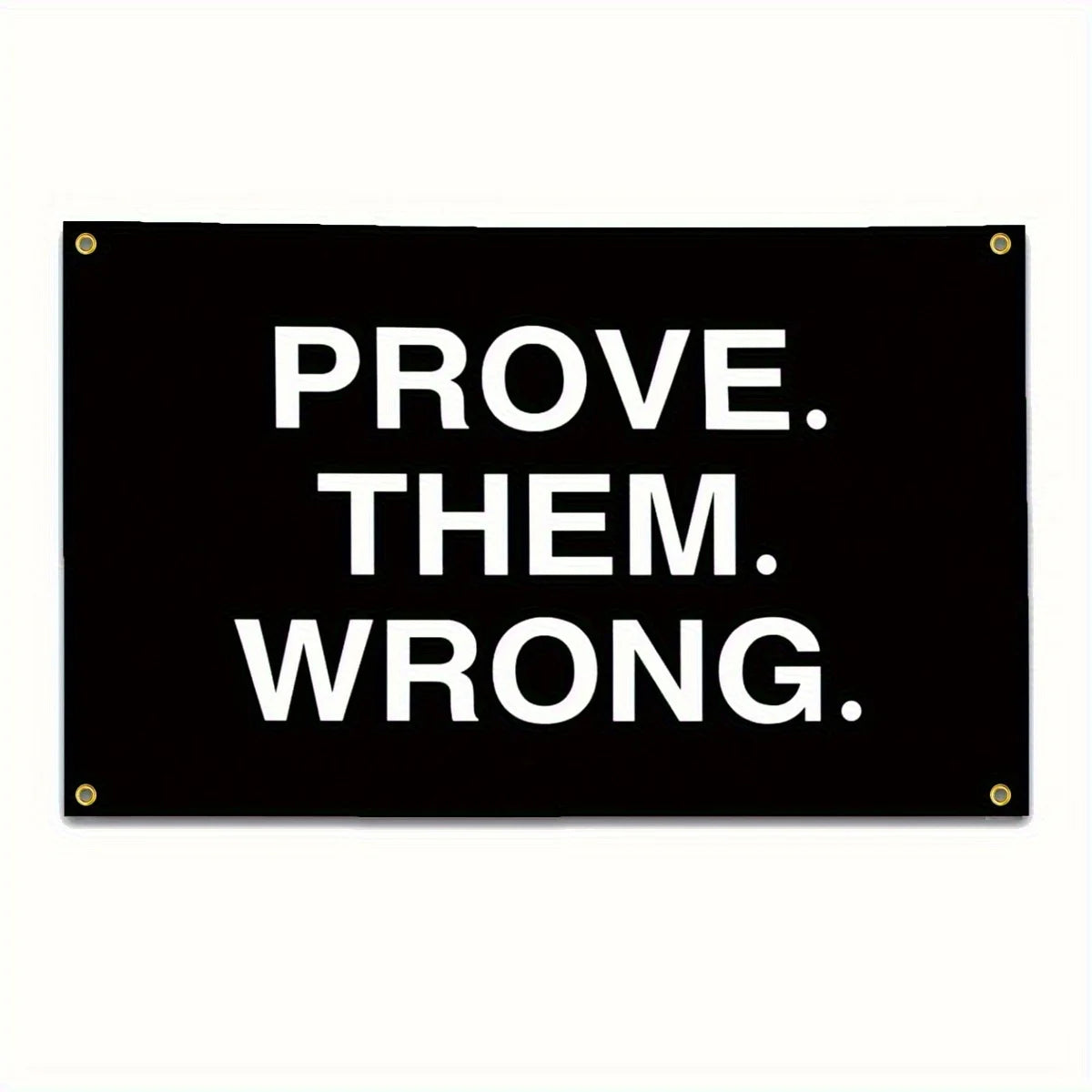 1pc Motivational Fitness Tapestry: Prove Them Wrong - 90x150cm (3x5ft) Inspirational Banner- Suitable for Home Gym, Man Cave,