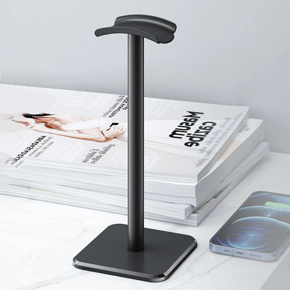 Aluminium Alloy Headphone Stand Holder Rack Space Saving Desktop Organizer Display Earphone Mount Hanger Headset Support Stand