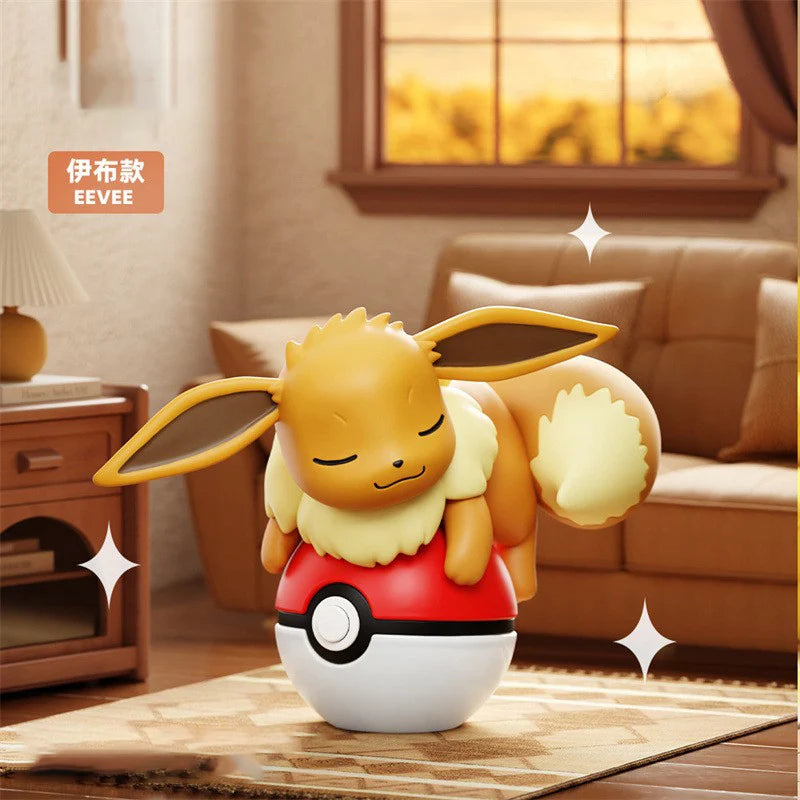 Authentic Pokémon Pikachu Night Light Doll PSYDUCK CHARMANDER EEVEE Handheld Desktop Ornament Children's Christmas Gift