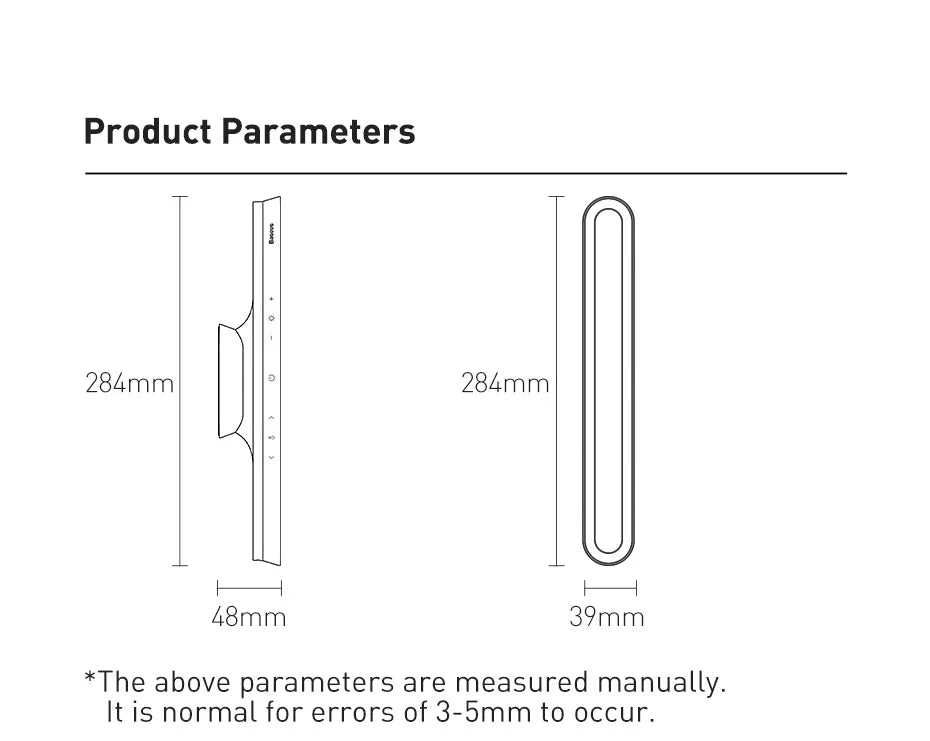 Baseus Desk Light Magnetic Hanging Table Lamp Rechargeable LED Stepless Dimming Desk Lamp Read Study Work Eye Protection Light