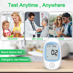 Multi-function Blood Ketone Meter Kit with Ketone Test Strips, Ketone Monitoring for Keto Diet, Ketosis, Fast & Accurate Results