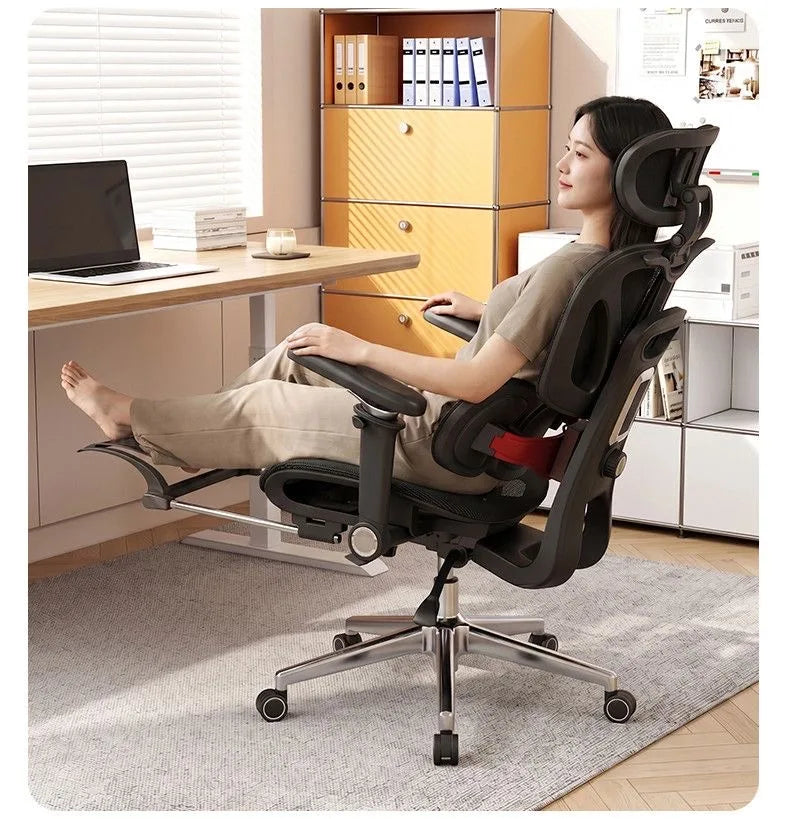 Ergonomic Office Chair Household Gaming Computer Chair Aluminum Alloy Base