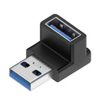 90 Degree USB 3.0 Male to Female Right Angle Extension Adapter USB Upward  Elbow Adapter 10Gbps For Laptop PC Connector Converte