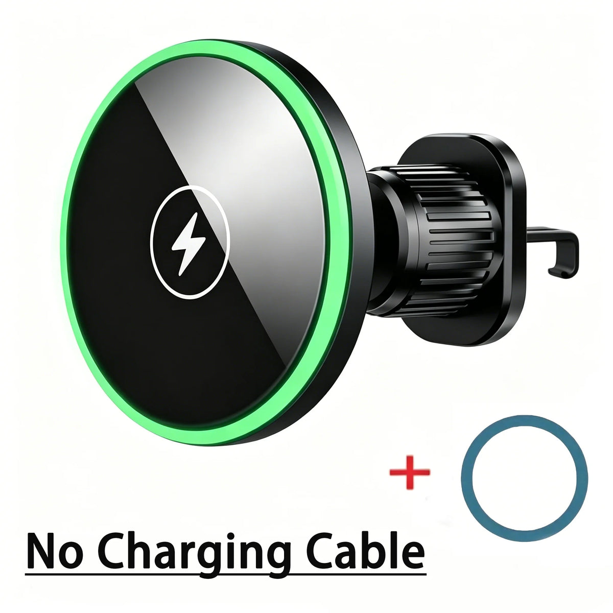 30W Fast Charging Magnetic Car Wireless Charger, LED Light Phone Mount Holder for iPhone 12, 13, 14, 15，16，17， Pro Max