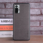 Case for Xiaomi Redmi Note 10 Pro 10S 4G 5G coque Luxury textile Leather soft phone cover for redmi note 10 pro case funda capa