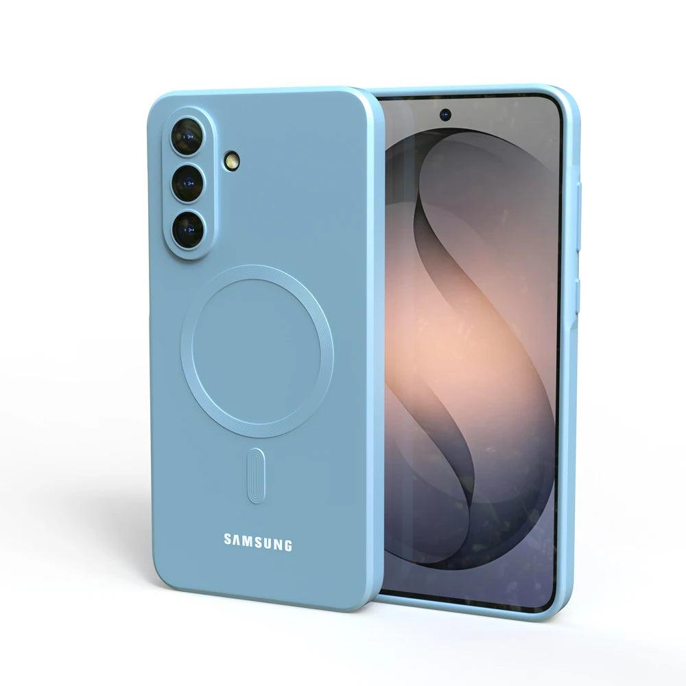 For Samsung Galaxy A57 A56 A55 A54 A37 A17 5G Magsafe Case Soft Silicone Magnetic Shockproof Back Cover for S26 S25 S24 S23 S22