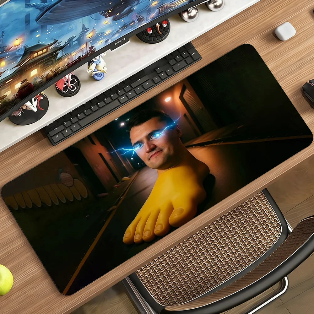 Charlie K-Kirk Mouse Pad Computer Laptop Rubber Non-slip Mouse Mat Mousepad Gamers Decoracion Desk Mat