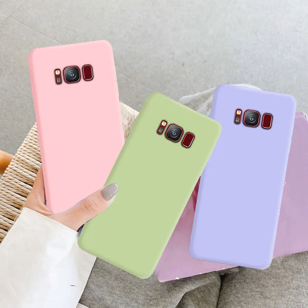 Liquid Silicone Soft Cases For Samsung Galaxy S8 S9 S10 S20 S21 FE S22 S23 Plus Fundas For Samsung Note 8 9 10 20 Plus Cover