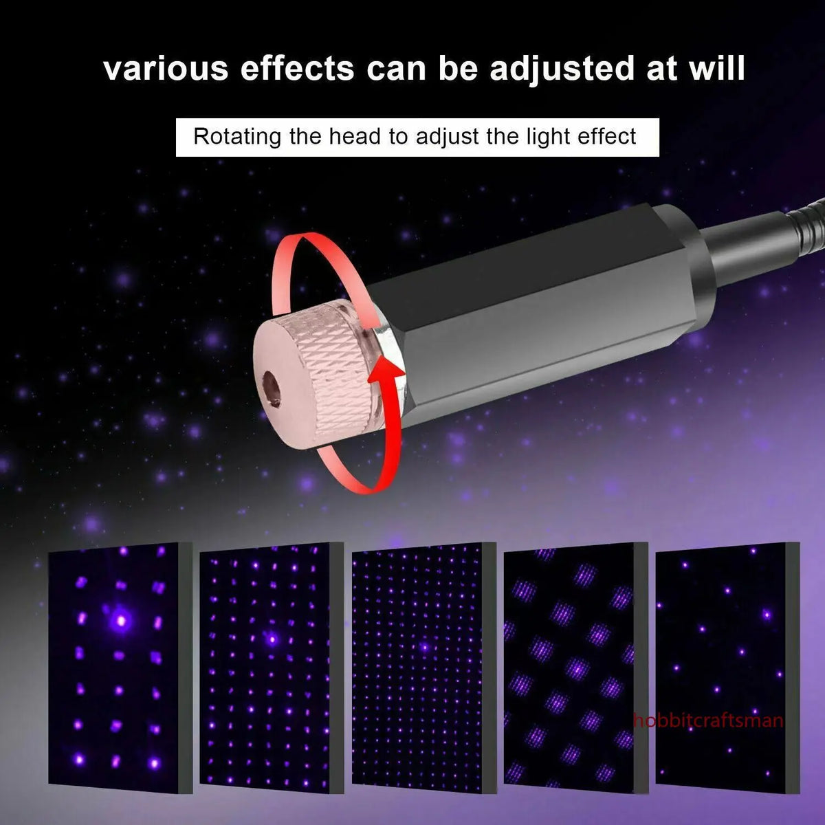 Mini Star Galaxy Projector – Car & Room Decor