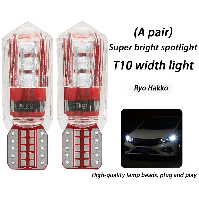 Width light modified car led lens t10 small light bulb super bright car exterior lights running lights general wholesale h11 h7