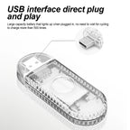1 PC Multi Color Car Light Wireless LED Touch Light Roof Light Sensor Read Lamp Mini USB Charging Light Car Interior Accessories