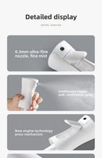 High Pressure Continuous Spray Bottle Hair Care Makeup Water Replenishing Spray Bottle Separate Bottle Press Mist Spray Bottle