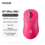MCHOSE A7 Ultra RE Gaming Mouse 8000Hz Polling Rate Ergonomic Design 20000fps 42000DPI 750IPS Super Glide Coating 500mAh Battery