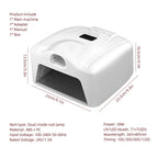 2 IN 1 Nail Lamp Single Toe Single Finger Gel Nail Curing Lamp Full Hand Fast Drying LED Light Nail Dryer Auto Sensor Dual Lamp