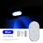1 PC Multi Color Car Light Wireless LED Touch Light Roof Light Sensor Read Lamp Mini USB Charging Light Car Interior Accessories