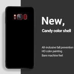 Liquid Silicone Soft Cases For Samsung Galaxy S8 S9 S10 S20 S21 FE S22 S23 Plus Fundas For Samsung Note 8 9 10 20 Plus Cover