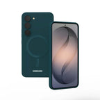 For Magnetic Case Samsung Galaxy S26 S25 S24 S23 S22 S21 S20 FE A57 Magsafe Shockproof Full Coverage Liquid Silicone Gel Cover