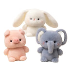 16cm Cute Plush Toy Set Soft Stuffed Animal Red Panda Elephant Penguin Lamb Rabbit Otter Squirrel Piglet Kawaii Gift