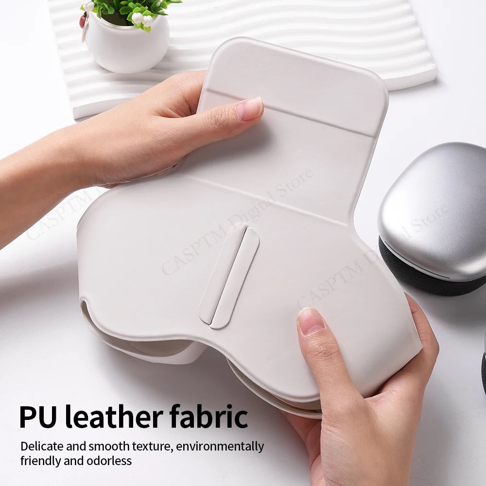 Luxury PU Headphones Cover For AirPods Max Case Anti-scratch Waterproof Protective Headset Cases For Apple AirPods Max Shell