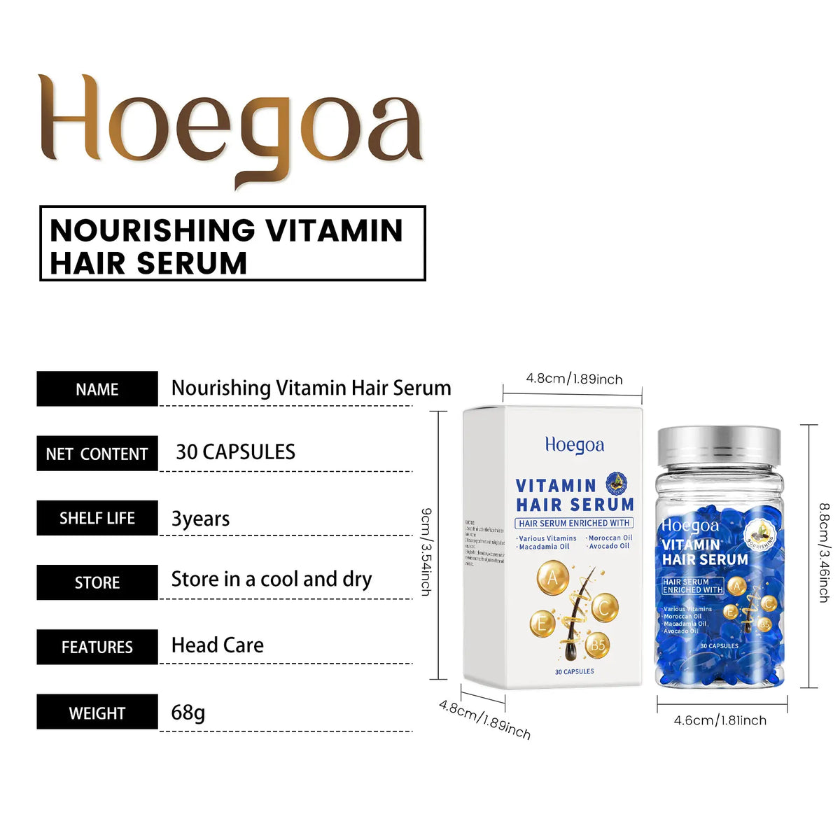 30PCS Vitamin Hair Care Capsules Moisture Serum Repair Hair Splitting Improvement Fast Restore Hair Soft Smooth Scalp Hair Care