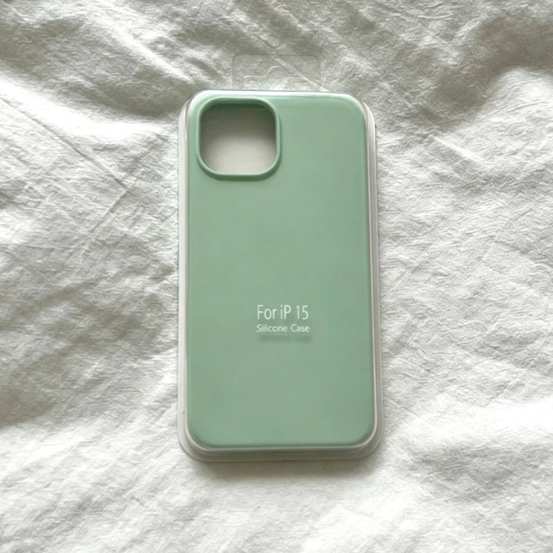 Fashion Original Liquid Silicone Skin Feel Soft Case For IPhone 18 Pro 17 Air 16 15 14 Plus 13 Pro Max Full-pack Anti-Drop Cover